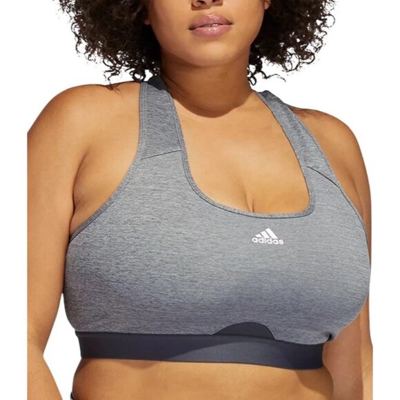 adidas Women's Plus Sz Bra 3X Size Powerreact Training - Picture 1 of 5